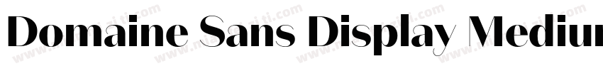 Domaine Sans Display Medium字体转换